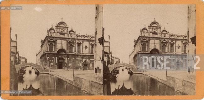-VENEZIA, SENZA INDICAZIONE DAUTORE, OSPEDALE CIVILE, SENZA DATA. POSITIVO ALLALBUMINA MONTATO SU CARTONE, FOTOGRAFIA STEREOSCOPICA, CM 17,5X8,5  ©ARCHIVIO Graziano Arici/Rosebud2  CAMPO S. GIOVANNI E PAOLO, FOTOANTICHE.-VENICE, NO AUTHORS INDICATION, OSPEDALE CIVILE, UNDATED. ALBUMEN POSITIVE MOUNTED ON CARDBOARD, STEREOSCOPICAL PHOTOGRAPH CM 17,5X8,5 ©Graziano Arici / rosebud2