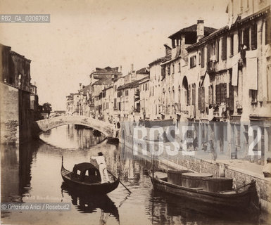 -VENEZIA, SENZA INDICAZIONE DAUTORE, RIVO S.GIROLAMO, SENZA DATA. STAMPA ALLALBUMINA INCOLLATA SU CARTONE, CM 24X20 ©ARCHIVIO Graziano Arici/Rosebud2  FOTOANTICHE.-VENICE, NO AUTHORS INDICATION, RIVO DI S.GIROLAMO, UNDATED. ALBUMEN PHOTOGRAPH MOUNTED ON CARDBOARD, CM 24X20 ©Graziano Arici / rosebud2