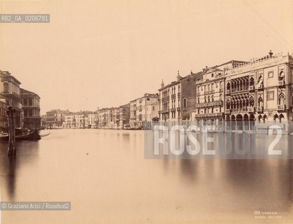 -VENEZIA, CARLO NAYA, CANAL GRANDE,ANTE 1881 . STAMPA ALLALBUMINA, CM 24X18,5 © ARCHIVIO Graziano Arici/Rosebud2 .-VENICE, CARLO NAYA, CANAL GRANDE, ANTE 1881. ALBUMEN PHOTOGRAPH, CM 24X18,5 © Graziano Arici / rosebud2