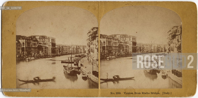 -VENEZIA, FERRIER PERE FILS & SOULIER - PARIS, CANAL GRANDE, CANAL GRANDE, SENZA DATA. POSITIVO ALLALBUMINA MONTATO SU CARTONE, FOTOGRAFIA STEREOSCOPICA, CM 17,6X8,7  ©ARCHIVIO Graziano Arici/Rosebud2    BARCA FOTOANTICHE.-VENICE,FERRIER PERE FILS & SOULIER - PARIS, CANAL GRANDE, CANAL GRANDE, UNDATED. ALBUMEN POSITIVE MOUNTED ON CARDBOARD, STEREOSCOPICAL PHOTOGRAPH CM 17,6X8,7 ©Graziano Arici / rosebud2