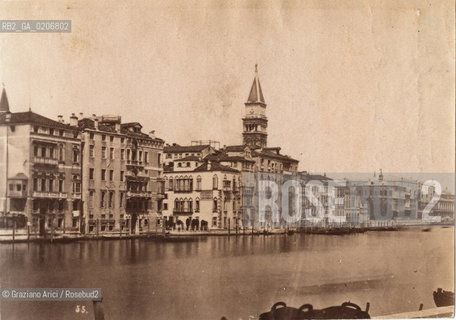 -VENEZIA, SENZA INDICAZIONE DAUTORE, CANAL GRANDE, 1880 C.A. STAMPA ALLALBUMINA, CM 13,5X9,5 ©ARCHIVIO Graziano Arici/Rosebud2  FOTOANTICHE.-VENICE, NO AUTHORS INDICATION, CANAL GRANDE, 1880 C.A. ALBUMEN PHOTOGRAPH, CM 13,5X9,5 ©Graziano Arici/Rosebud2 