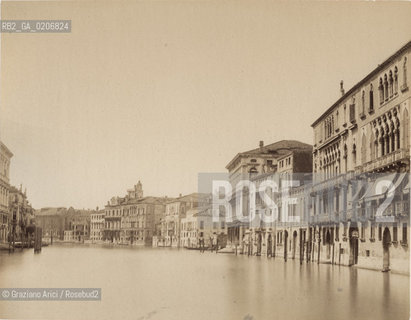 -VENEZIA, SENZA INDICAZIONE DAUTORE, CANAL GRANDE, SENZA DATA. STAMPA ALLALBUMINA INCOLLATA SU CARTONE, CM 22,7X17,8 ©ARCHIVIO Graziano Arici/Rosebud2  FOTOANTICHE.-VENICE, NO AUTHORS INDICATION, CANAL GRANDE, UNDATED. ALBUMEN PHOTOGRAPH MOUNTED ON CARDBOARD, CM 22,7X17,8 ©Graziano Arici / rosebud2