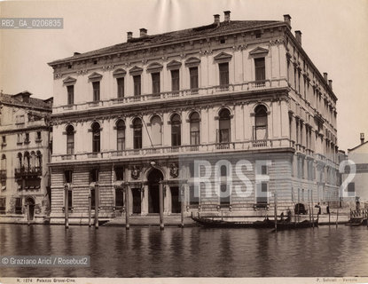 -VENEZIA, PAOLO SALVIATI, PALAZZO GRASSI, SENZA DATA. STAMPA ALLALBUMINA, CM 24,6X19 ©ARCHIVIO Graziano Arici/Rosebud2  FOTOANTICHE.-VENICE, PAOLO SALVIATI, PALAZZO GRASSI. ALBUMEN PHOTOGRAPH, CM 24,6X19 ©Graziano Arici/Rosebud2 .