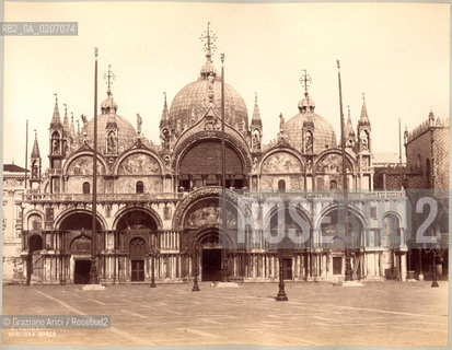 -VENEZIA, CARLO NAYA ?, BASILICA DI S.MARCO, SENZA DATA. STAMPA ALLALBUMINA INCOLLATA SU CARTONE, CM 24,1X18,8 ©ARCHIVIO Graziano Arici/Rosebud2  FOTOANTICHE.-VENICE, CARLO NAYA ?, BASILICA DI S.MARCO, UNDATED. ALBUMEN PHOTOGRAPH MOUNTED ON CARDBOARD, CM 21,7X18,8 ©Graziano Arici/Rosebud2 