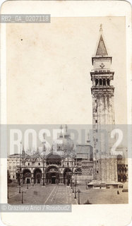 -VENEZIA, CARLO PONTI, PIAZZA S. MARCO, ANTE 1873. STAMPA ALLALBUMINA INCOLLATA SU CARTONE, CARTE DE VISITE, CM 6X10,5  ©ARCHIVIO Graziano Arici/Rosebud2   FOTOANTICHE.-VENICE, CARLO PONTI, PIAZZA S. MARCO, ANTE 1873. ALBUMEN PHOTOGRAPH MOUNTED ON CARDBOARD, CARTE DE VISITE CM 6X10,5 ©Graziano Arici/Rosebud2 