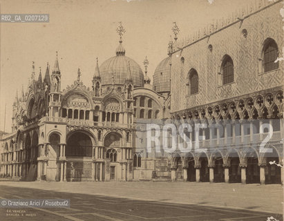 -VENEZIA, CARLO NAYA, PALAZZO DUCALE E PARTE MERIDIONALE DI S. MARCO, SENZA DATA. STAMPA ALLALBUMINA INCOLLATA SU CARTONE, CM 24X18,8 ©ARCHIVIO Graziano Arici/Rosebud2  FOTOANTICHE.-VENICE, CARLO NAYA, PALAZZO DUCALE E PARTE MERIDIONALE DI S. MARCO, UNDATED. ALBUMEN PHOTOGRAPH MOUNTED ON CARDBOARD, CM 24X18,8 ©Graziano Arici / rosebud2