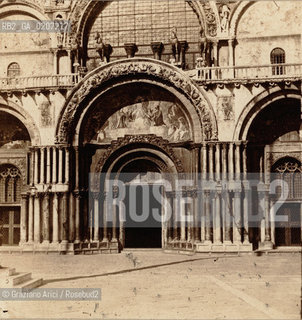 -VENEZIA, CARLO NAYA PIAZZA S. MARCO 77-78 BIS, PALAZZO DUCALE E COLONNA, SENZA DATA. POSITIVO ALLALBUMINA MONTATO SU CARTONE, FOTOGRAFIA STEREOSCOPICA, CM 17,2X8,4  ©ARCHIVIO Graziano Arici/Rosebud2   FOTOANTICHE.-VENICE, CARLO NAYA PIAZZA S. MARCO 77-78 BIS, PALAZZO DUCALE E COLONNA, UNDATED. ALBUMEN POSITIVE MOUNTED ON CARDBOARD, STEREOSCOPICAL PHOTOGRAPH CM 17,2X8,4 ©Graziano Arici / rosebud2