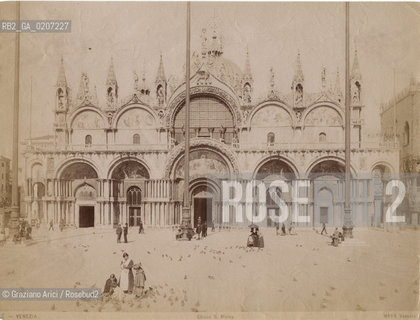 -VENEZIA, CARLO NAYA, BASILICA DI S. MARCO, SENZA DATA. STAMPA ALLALBUMINA, CM 24,8X18,6 ©ARCHIVIO Graziano Arici/Rosebud2  FOTOANTICHE.-VENICE, CARLO NAYA, BASILICA DI S. MARCO, UNDATED. ALBUMEN PHOTOGRAPH, CM 24,8X18,6 ©Graziano Arici/Rosebud2 