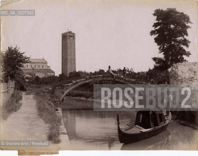 -VENEZIA, SENZA INDICAZIONE DAUTORE, TORCELLO: PONTE E CANALE DEL DIAVOLO, SENZA DATA. STAMPA ALLALBUMINA, CM 21,7X19,1 ©ARCHIVIO Graziano Arici/Rosebud2  FOTOANTICHE.-VENICE, NO AUTHORS INDICATION, TORCELLO: PONTE E CANALE DEL DIAVOLO, UNDATED. ALBUMEN PHOTOGRAPH, CM 21,7X19,1 ©Graziano Arici/Rosebud2 