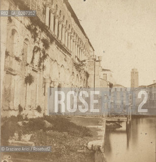 -VENEZIA, SENZA INDICAZIONE DAUTORE, FONTEGO DEI TURCHI, 1858 C.A. POSITIVO ALLALBUMINA MONTATO SU CARTONE, FOTOGRAFIA STEREOSCOPICA, CM 17,2X8,4  ©ARCHIVIO Graziano Arici/Rosebud2   FOTOANTICHE.-VENICE, NO AUTHORS INDICATION, FONTEGO DEI TURCHI,1858 C.A. ALBUMEN POSITIVE MOUNTED ON CARDBOARD, STEREOSCOPICAL PHOTOGRAPH CM 17,2X8,4 ©Graziano Arici / rosebud2 .