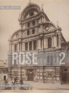 -VENEZIA, SENZA INDICAZIONE DAUTORE, CHIESA DI S.ZACCARIA. LESTERNO, SENZA DATA. STAMPA ALLALBUMINA INCOLLATA SU CARTONE, CM 19,1X25,3 ©ARCHIVIO Graziano Arici/Rosebud2  FOTOANTICHE.-VENICE, NO AUTHORS INDICATION, CHIESA DI S.ZACCARIA, UNDATED. ALBUMEN PHOTOGRAPH MOUNTED ON CARDBOARD, CM 19,1X25,3 ©Graziano Arici / rosebud2