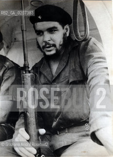 CUBA, HAVANA  1960, THE COMANDANTE ERNESTO CHE GUEVARA - ARCHIVIO Graziano Arici/Rosebud2  POLITICA.La cessione dei diritti si intende per quanto di nostra competenza; non comprende invece le eventuali spese relative a diritti che potranno essere richiesti dagli Enti o Persone a cui appartengono le opere riprese. Tali costi, ove neccessari, e l’espletamento di qualsivoglia pratica di richiesta di permessi e autorizzazioni sono esclusivamente  a  carico del committente