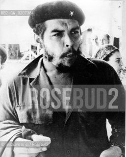 CUBA, HAVANA  1960, THE COMANDENTE ERNESTO CHE GUEVARA - ARCHIVIO Graziano Arici/Rosebud2  POLITICA.La cessione dei diritti si intende per quanto di nostra competenza; non comprende invece le eventuali spese relative a diritti che potranno essere richiesti dagli Enti o Persone a cui appartengono le opere riprese. Tali costi, ove neccessari, e l’espletamento di qualsivoglia pratica di richiesta di permessi e autorizzazioni sono esclusivamente  a  carico del committente