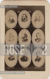 -PARIGI, SENZA INDICAZIONE DAUTORE, RITRATTI DI UOMINI POLITICI SOCIALISTI, 1870. STAMPA ALLALBUMINA INCOLLATA SU CARTONE, CARTE DE VISITE, CM 6,3X10,5  ©ARCHIVIO Graziano Arici/Rosebud2  COMUNE DI PARIGI  FOTOANTICHE.-PARIS, NO AUTHORS INDICATION, PORTRAIT OF SOCIALIST,  1870. ALBUMEN PHOTOGRAPH MOUNTED ON CARDBOARD, CARTE DE VISITE CM 6,3X10,5 ©Graziano Arici / rosebud2