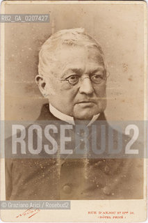 -PARIGI, NADAR - RUE DANJOU 51, RITRATTO DI LOUIS ADOLPHE THIERS, 1871. STAMPA ALLALBUMINA INCOLLATA SU CARTONE, CARTE DE VISITE, CM 10,7X16,3  ©ARCHIVIO Graziano Arici/Rosebud2  POLITICO E STORICO, COMUNE DI PARIGI, FOTOANTICHE.-PARIS, NADAR - RUE DANJOU 51, PORTRAIT OF LOUIS ADOLPHE THIERS, 1871. ALBUMEN PHOTOGRAPH MOUNTED ON CARDBOARD, CARTE DE VISITE CM 10,7X16,3 ©Graziano Arici / rosebud2