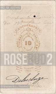 -PARIGI, ETIENNE CARJAT & C. RITRATTO DI CHARLES DELESCLUZE (RETRO), MEMBRO DELLA COMUNE DI PARIGI, SECONDO COMITATO DI SALUTE PUBBLICA, GIORNALISTA, 1871. STAMPA ALLALBUMINA INCOLLATA SU CARTONE, CARTE DE VISITE, CM 6,3X10,5  ©ARCHIVIO Graziano Arici/Rosebud2  FOTOANTICHE.-PARIS, ETIENNE CARJAT & C. PORTRAIT OF CHARLES DELESCLUZE, COMMUNE S MEMBER, JOURNALIST, SECOND COMMITTEE OF PUBBLIC SAFETY, 1871. ALBUMEN PHOTOGRAPH MOUNTED ON CARDBOARD, CARTE DE VISITE CM 6,3X10,5 ©Graziano Arici/Rosebud2 