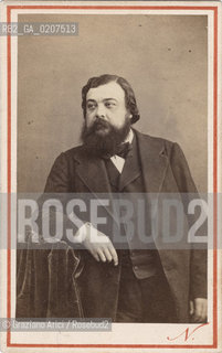 -PARIGI, NADAR, RITRATTO DI GUSTAVE COURBET, MEMBRO DELLA COMUNE DI PARIGI, PITTORE 1871. STAMPA ALLALBUMINA INCOLLATA SU CARTONE, CARTE DE VISITE, CM 6,3X10,5  ©ARCHIVIO Graziano Arici/Rosebud2   FOTOANTICHE.-PARIS, NADAR, PORTRAIT OF GUSTAVE COURBET, COMMUNE S MEMBER, PAINTER 1871. ALBUMEN PHOTOGRAPH MOUNTED ON CARDBOARD, CARTE DE VISITE CM 6,3X10,5 ©Graziano Arici / rosebud2