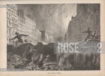 DAL LIBRO/FROM THE BOOK HISTORIE DE LA COMMUNE DE PARIS JUSTESSE, M..-PARIGI, SENZA INDICAZIONE DAUTORE, DES INSURGES FUSILLES, 1871. STAMPA  CM 21,5X28 ©ARCHIVIO Graziano Arici/Rosebud2  COMUNE DI PARIGI, FOTOANTICHE.-PARIS, NO AUTHORS INDICATION, DES INSURGES FUSILLES, 1871, PRINT  CM 21,5X28 ©Graziano Arici / rosebud2