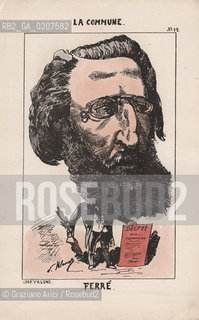 -KLENCK, PAUL. COLLEZIONE DI SESSANTA CARICATURE LA COMMUNE FERRE (19), PARIGI, SENZA INDICAZIONE DI EDITORE E DATA DI PUBBLICAZIONE, STAMPA COLORATA A MANO, CM 18X27,3 ©ARCHIVIO Graziano Arici/Rosebud2  COMUNE DI PARIGI  FOTOANTICHE.-KLENCK, PAUL.  COLLECTION OF SIXTY CARICATURES LA COMMUNE FERRE (19), PARIS, WITHOUT EDITEURS INDICATION AND DATE OF PUBBLICATION, HAND COLORED PRINT, CM 18X27,3 ©Graziano Arici / rosebud2