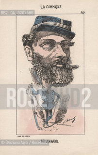 -KLENCK, PAUL. COLLEZIONE DI SESSANTA CARICATURE LA COMMUNE JOHANNARD (23), PARIGI, SENZA INDICAZIONE DI EDITORE E DATA DI PUBBLICAZIONE, STAMPA COLORATA A MANO, CM 18X27,3 ©ARCHIVIO Graziano Arici/Rosebud2  COMUNE DI PARIGI  FOTOANTICHE.-KLENCK, PAUL.  COLLECTION OF SIXTY CARICATURES LA COMMUNE JOHANNARD (23), PARIS, WITHOUT EDITEURS INDICATION AND DATE OF PUBBLICATION, HAND COLORED PRINT, CM 18X27,3 ©Graziano Arici / rosebud2