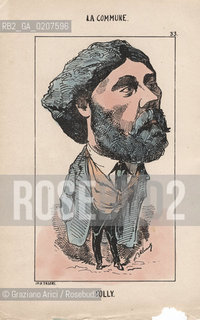 -KLENCK, PAUL. COLLEZIONE DI SESSANTA CARICATURE LA COMMUNE JOLLY (33), PARIGI, SENZA INDICAZIONE DI EDITORE E DATA DI PUBBLICAZIONE, STAMPA COLORATA A MANO, CM 18X27,3 ©ARCHIVIO Graziano Arici/Rosebud2  COMUNE DI PARIGI FOTOANTICHE.-KLENCK, PAUL.  COLLECTION OF SIXTY CARICATURES LA COMMUNE JOLLY (33), PARIS, WITHOUT EDITEURS INDICATION AND DATE OF PUBBLICATION, HAND COLORED PRINT, CM 18X27,3 ©Graziano Arici / rosebud2