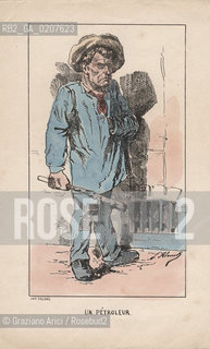 -KLENCK, PAUL. COLLEZIONE DI SESSANTA CARICATURE LA COMMUNE UN PETROLEUR (60), PARIGI, SENZA INDICAZIONE DI EDITORE E DATA DI PUBBLICAZIONE, STAMPA COLORATA A MANO CM 18X27,3 ©ARCHIVIO Graziano Arici/Rosebud2  COMUNE DI PARIGI FOTOANTICHE.-KLENCK, PAUL.  COLLECTION OF SIXTY CARICATURES LA COMMUNE UN PETROLEUR (60), PARIS, WITHOUT EDITEURS INDICATION AND DATE OF PUBBLICATION, HAND COLORED PRINT, CM 18X27,3 ©Graziano Arici / rosebud2