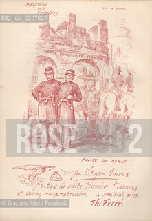 -ILLUSTRAZIONE DAL LIBRO: LEIGHTON, JOHN. PARIS UNDER THE COMMUNE: THE SEVENTY-THREE DAYS OF THE SECOND SIEGE, LONDRA, 1871. BRADBURY, EVANS &CO.  CM 14X20, N° PAGINE 395, LIBRO CON ILLUSTRAZIONI  ©ARCHIVIO Graziano Arici/Rosebud2  COMUNE DI PARIGI  FOTOANTICHE.-ILLUSTRATION FROM THE BOOK: LEIGHTON, JOHN. PARIS UNDER THE COMMUNE: THE SEVENTY-THREE DAYS OF THE SECOND SIEGE, LONDON, BRADBURY, EVANS &CO. 1871. CM 14X20, N° PAGES 395,BOOK WITH ILLUSTRATIONS ©Graziano Arici / rosebud2
