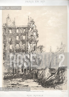 -PARIGI, VERON - ASSOCIATION DOUVRIERS LITHOGRAPHES, SCHMIT & C.IE QUAI VALMY 21 -  SIMEON LITH. - DUVAL EDITEUR, RUE ROYAL, 1871. LITOGRAFIA CONTENUTA NELLALBUM PARIS EN 1871 CM 33X25 ©ARCHIVIO Graziano Arici/Rosebud2   ROVINE, COMUNE  DI PARIGI FOTOANTICHE.-PARIS, VERON - ASSOCIATION DOUVRIERS LITHOGRAPHES, SCHMIT & C.IE QUAI VALMY 21 -  SIMEON LITH. - DUVAL EDITEUR, RUE ROYAL, 1871. LITOGRAPHY, CM 33X25 ©GRAZIANO ARIC