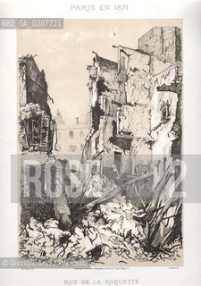 -PARIGI, VERON - ASSOCIATION DOUVRIERS LITHOGRAPHES, SCHMIT & C.IE QUAI VALMY 21 -  SIMEON LITH. - DUVAL EDITEUR, RUE DE LA ROQUETTE, 1871. LITOGRAFIA CONTENUTA NELLALBUM PARIS EN 1871 CM 33X25 ©ARCHIVIO Graziano Arici/Rosebud2   ROVINE, COMUNE  DI PARIGI FOTOANTICHE.-PARIS, VERON - ASSOCIATION DOUVRIERS LITHOGRAPHES, SCHMIT & C.IE QUAI VALMY 21 -  SIMEON LITH. - DUVAL EDITEUR, RUE DE LA ROQUETTE, 1871. LITOGRAPHY, CM 33X25 ©Graziano Arici / rosebud2