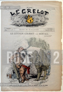 -PARIGI, PAGINA DEL GIORNALE LEGRELOT, 30 AVRIL 1871.  CM 34X50 ©ARCHIVIO Graziano Arici/Rosebud2  LA COMUNE DI PARIGI  FOTOANTICHE.-PARIS,  PAGE FROM THE NEWSPAPER LEGRELOT, 30 AVRIL 1871.  CM 34X50  ©Graziano Arici/Rosebud2 