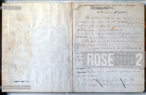 -PARIGI, LETTERA AUTOGRAFA DELL UFFICIALE DELLA GUARDIA NAZIONALECHARLES VICTOR JACLARD E COMANDANTE DI UNA BARRICATA, 1871.  CM 31,5X20 ©ARCHIVIO Graziano Arici/Rosebud2  COMUNE DI PARIGI FOTOANTICHE.-PARIS, LETTER BY THE OFFICER OF THE NATIONAL GUARD CHARLES VICTOR JACLARD AND COMMANDANT OF A BARRICADE, 1871.  CM 31,5X20  ©Graziano Arici / rosebud2