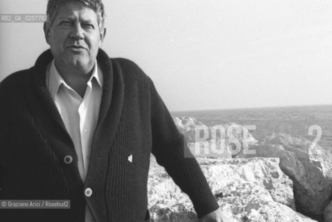 VENEZIA 1981 IL DISEGNATORE DI FUMETTI HUGO PRATT ©Graziano Arici/Rosebud2 ARTE  FUMETTO DISEGNO LIDO