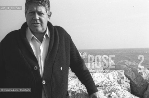 VENEZIA 1981 IL DISEGNATORE DI FUMETTI HUGO PRATT ©Graziano Arici/Rosebud2 ARTE  FUMETTO DISEGNO LIDO