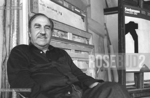 VENEZIA 1982 IL PITTORE GIUSEPPE SANTOMASO ©Graziano Arici/Rosebud2 ARTE