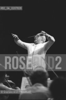 VENEZIA 1984 C.A. DIRETTORE DORCHESTRA VIOLONCELLISTA MSTISLAV ROSTROPOVICH ©Graziano Arici/Rosebud2 MUSICA