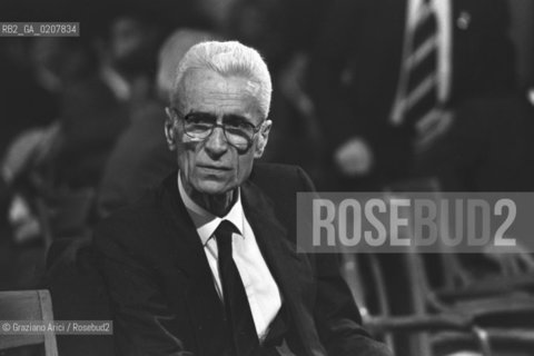 VENEZIA 1984 SILVIUS MAGNAGO POLITICO PRESIDENTE DELLA SUDTIROLER VOLKSPARTI (1957-91) ©Graziano Arici/Rosebud2 CONGRESS0.