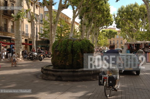 (FRANCIA-FRANCE) AIX-DE-PROVENCE: A FOUNTAIN  IN THE COURS MIRABEAU @ Graziano Arici/Rosebud2 GEO FONTANA