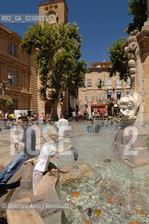 (FRANCIA-FRANCE) AIX-DE-PROVENCE: PLACE DE LHOTEL DE VILLE @ Graziano Arici/Rosebud2 GEO FONTANA