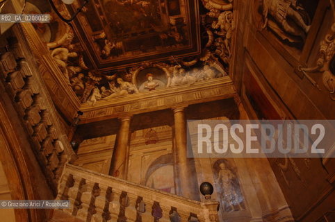 (FRANCIA-FRANCE) AIX-DE-PROVENCE: THE PALACE HOTEL DE CHATEAURENARD WITHE THE STAIR WITH THE TROMPE-LOEIL BY DARET @ Graziano Arici/Rosebud2 GEO PALAZZO SCALA