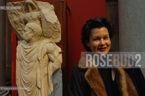 VENICE - 24/1/2008 - PALAZZO GRASSI : EXPOSITION ROMA AND I BARBARI - THE DIRECTOR MONIQUE VEAUTE ©Graziano Arici/Rosebud2