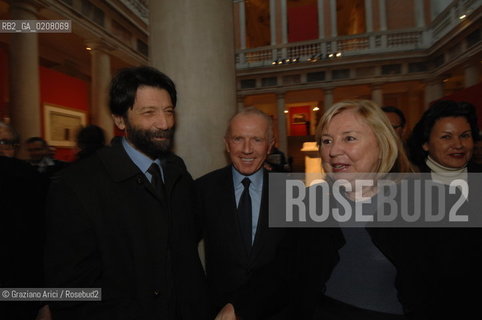 VENICE - 25/1/2008 - PALAZZO GRASSI : EXPOSITION ROMA AND I BARBARI - INAUGURATION : FRANCOIS PINAULT, MADAME PINAULT AND MASSIMO CACCIARI ©Graziano Arici/Rosebud2