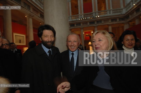VENICE - 25/1/2008 - PALAZZO GRASSI : EXPOSITION ROMA AND I BARBARI - INAUGURATION : FRANCOIS PINAULT, MADAME PINAULT AND MASSIMO CACCIARI ©Graziano Arici/Rosebud2