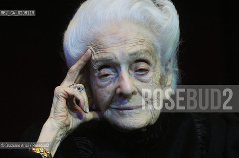 VENEZIA 23/2/2008 - IL PREMIO NOBEL PER LA MEDICINA RITA LEVI-MONTALCINI ©Graziano Arici/Rosebud2