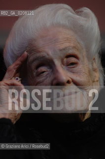 VENEZIA 23/2/2008 - IL PREMIO NOBEL PER LA MEDICINA RITA LEVI-MONTALCINI ©Graziano Arici/Rosebud2