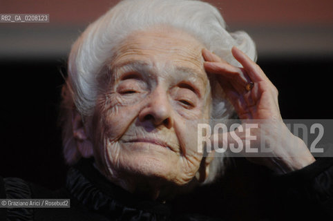 VENEZIA 23/2/2008 - IL PREMIO NOBEL PER LA MEDICINA RITA LEVI-MONTALCINI ©Graziano Arici/Rosebud2