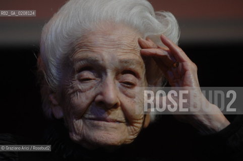 VENEZIA 23/2/2008 - IL PREMIO NOBEL PER LA MEDICINA RITA LEVI-MONTALCINI ©Graziano Arici/Rosebud2