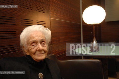 VENEZIA 23/2/2008 - IL PREMIO NOBEL PER LA MEDICINA RITA LEVI-MONTALCINI ©Graziano Arici/Rosebud2