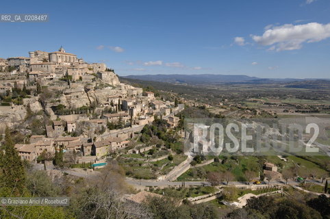 GORDES (PROVENCE, FRANCE) APRILE 2008 PANORAMA  ©Graziano Arici/Rosebud2  GEO