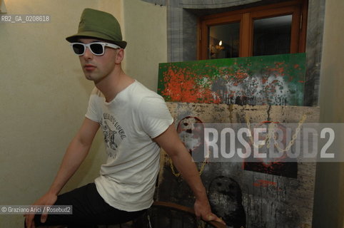 VENICE 11/5/08 - OPENING OF THE CLAUDIO BUZIOL FOUNDATION IN PALAZZO MANGILLI-VALMARANA: THE ARTIST NICO VASCELLARI ©Graziano Arici/Rosebud2 REPLAY MODA ARTE