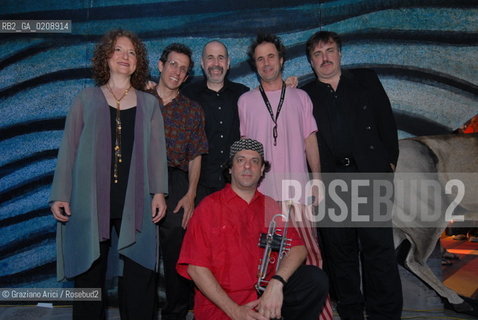 VENEZIA 27/5/08 - THE AMERICAN JEWESH KLETZMER MUSIC ENSEMBLE  THE KLETZMATICS, Matt Darriau, Lisa Gutkin, Frank London,  Paul Morrissett, Lorin Sklamberg ©Graziano Arici/Rosebud2 EBREI MUSICA FOLK JAZZ